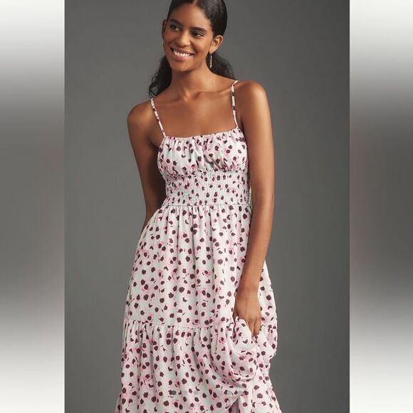 NEW Anthropologie Hutch Sleeveless Square-Neck A-Line Maxi Dress Floral Small - Picture 2 of 11